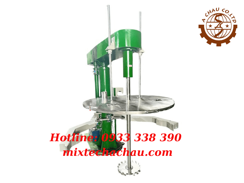 Máy khuây kết hợp kẹp thùng và nắp chống bụi