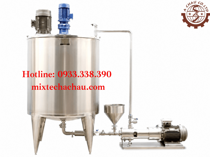 Bồn nhũ hóa kết hợp với bơm tuần hoàn