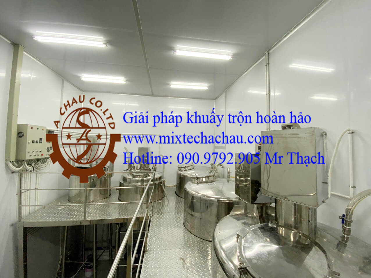 Hệ Thống bồn khuấy hoá mỹ phẩm inox chất lượng