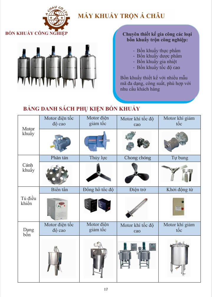 Catalogue Bồn khuấy trang 17