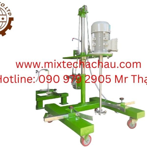 Máy khuấy hóa chất nâng hạ quay tay ròng rọc BEST