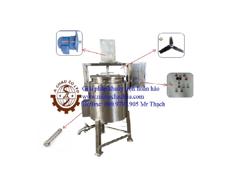 Cấu tạo bồn khuấy hóa chất