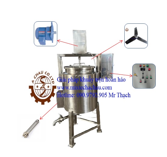 Cấu tạo bồn khuấy hóa chất