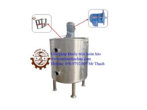Cấu tạo chi tiết của bồn khuấy công nghiệp