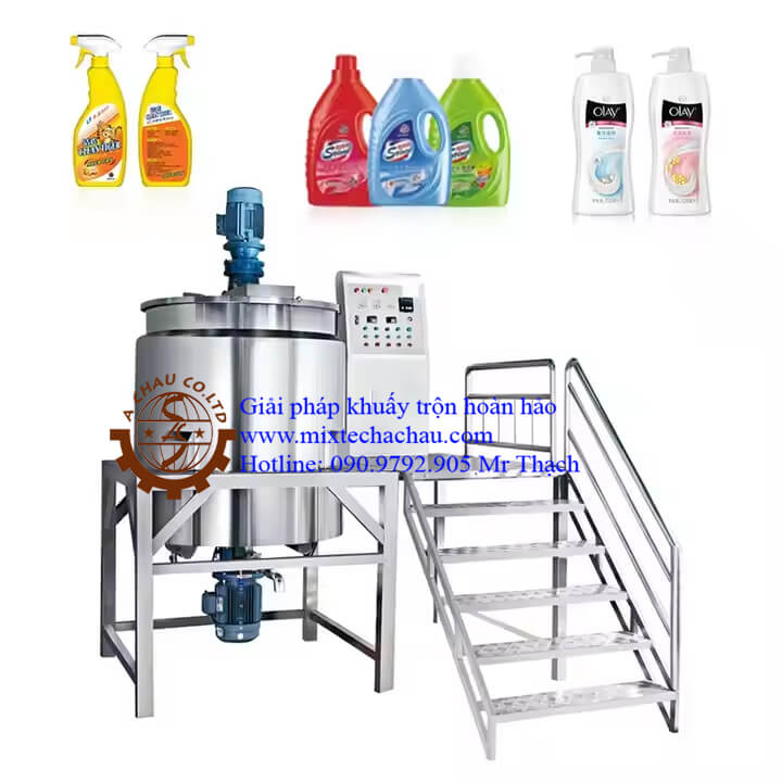 Lắp đặt bồn khuấy inox