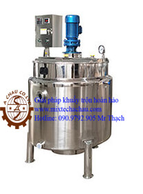 Thi công bồn khuấy inox tại nhà máy