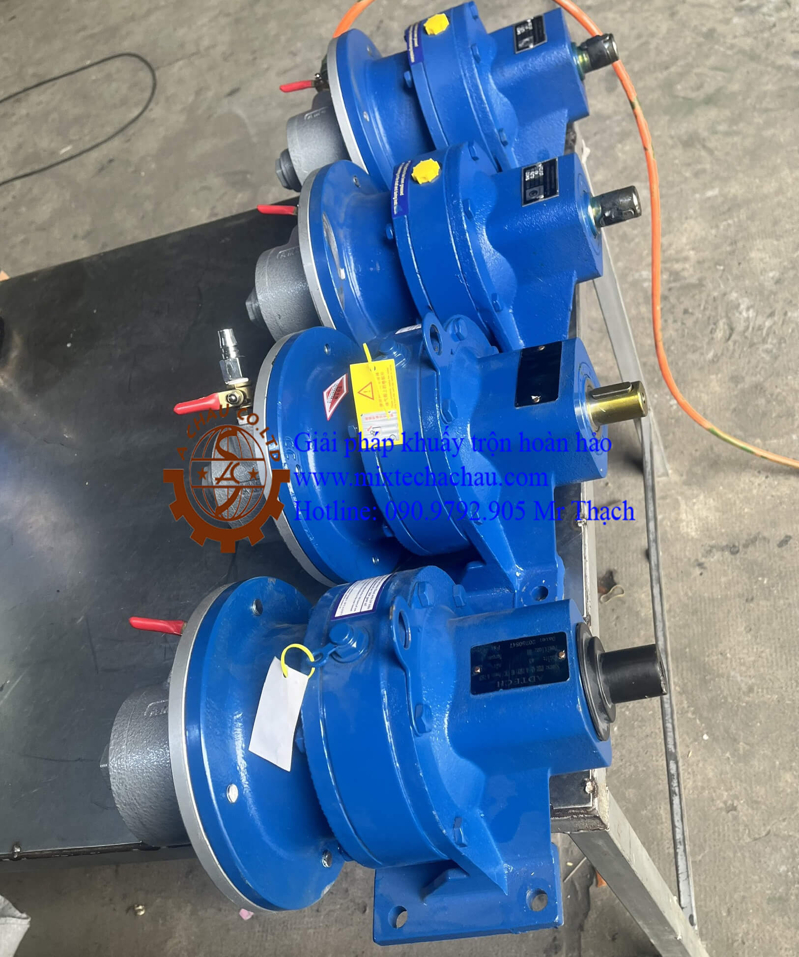 Motor khí nén giảm tốc