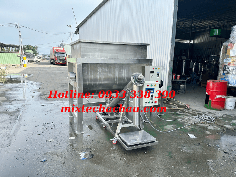 Máy trộn bột khô hết hợp vít tải liệu