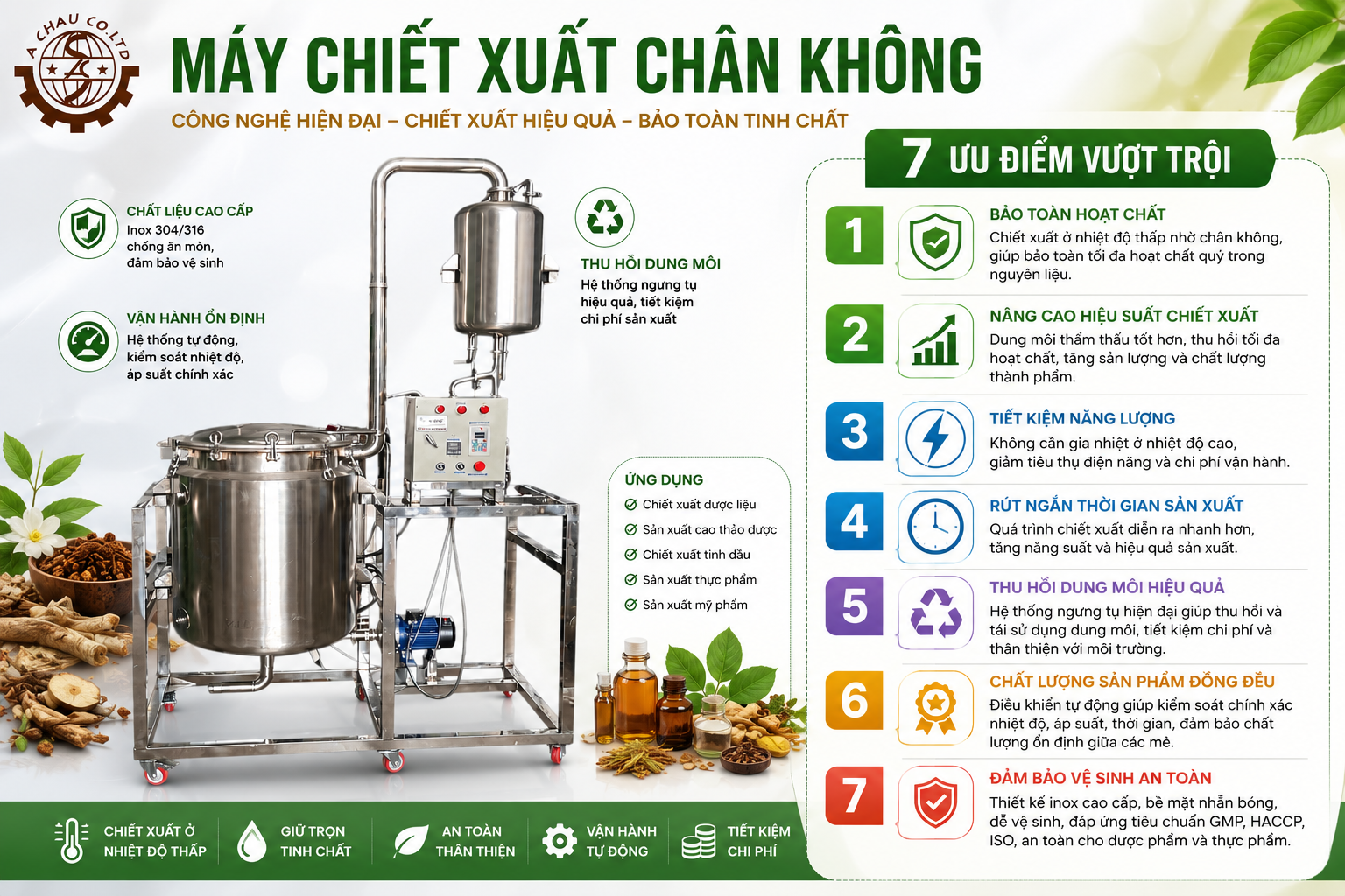 Máy chiết xuất chân không